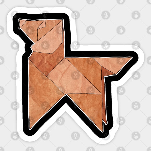 Origami Dog Sticker by graphics